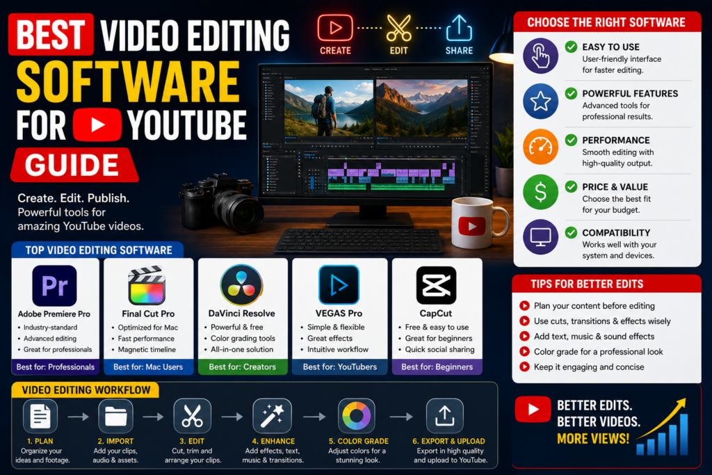 Best Video Editing Software for YouTube Guide